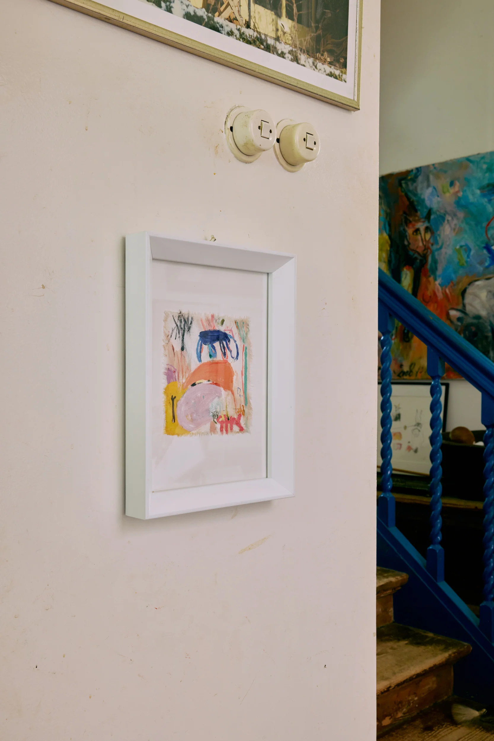 Abstract Framed, Scrawls (29.5x4.5x37.5cm) - Image 5